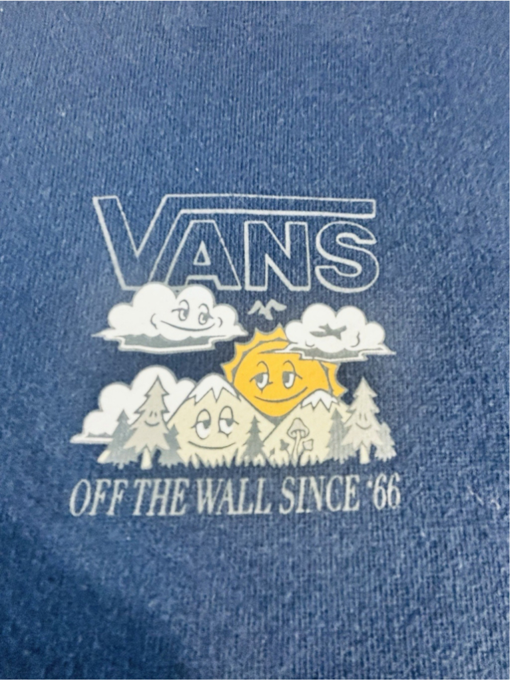 Vans Sweatshirt Mens XLarge Navy Blue Good Company Graphic Crewneck Fleece